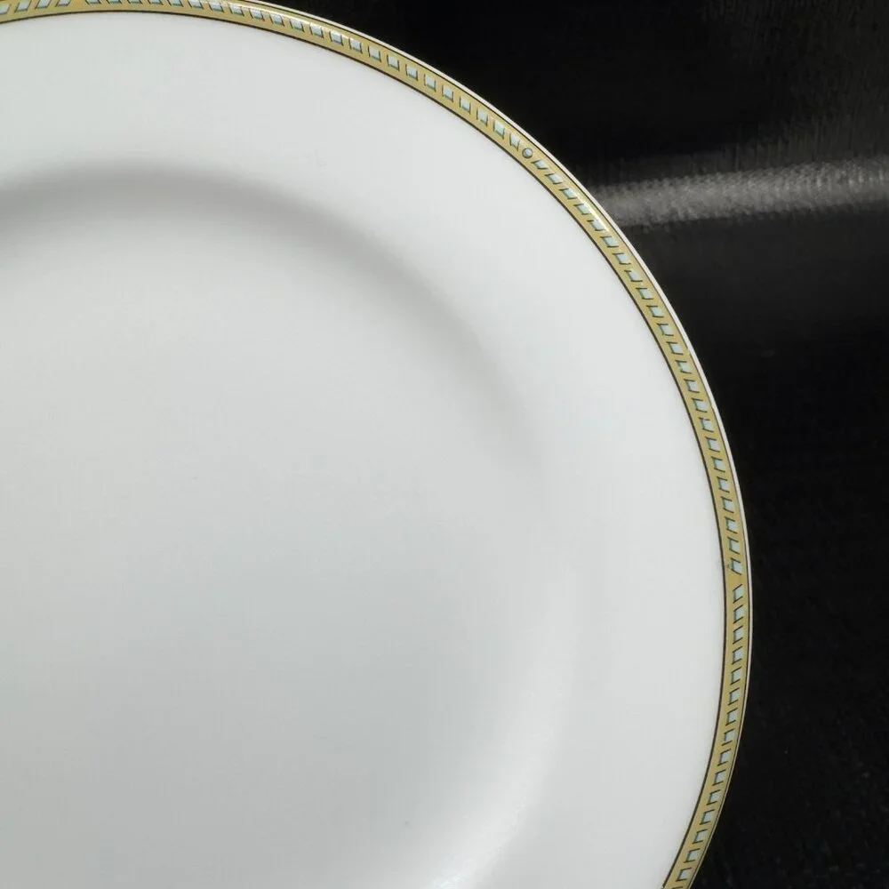 Fortessa Decorated Edges Porcelain 6inch Plate‎ Dish Set 4 Plates Dishes Vintage